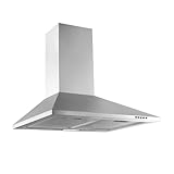 Respekta Dunstabzugshaube / Wandhaube 60 cm / Edelstahlgehäuse / Abluft - und Umluftfunktion /...
