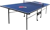 HLC Junior Tischtennisplatte, faltbar, Blau, 206 x 114,5 x 76 cm