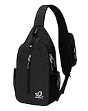 WATERFLY Sling Rucksack Sling Bag Schulterrucksack Umhängetasche Verstellbarer Rucksackgurt Wandern...