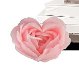 Valentinstag Rosenkerze, Valentinstag Duftkerze,Rosenförmige Valentinskerze | Feine ästhetische...