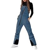 Snowboardhose Damen, Mädchen Thermohose Funktionshose Skitourenhose, Retro Skihose Große Größen...