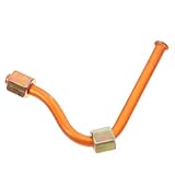 HONMEET Luftkompressor Abluftrohr aus Aluminium Langlebiger Entlüftungsschlauch mit Effektivem...