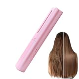 Haarglätter aus Keramik, 3 Ebenen, tragbar, Frisierwerkzeug aus Keramik, Glättungsbürste für...