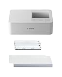 Canon SELPHY CP1500 Mobiler Fotodrucker mit Papierset, Weiß - Drahtloser Bluetooth-Drucker mit...