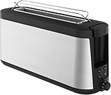Tefal Element Langschlitztoaster – Toaster aus Edelstahl mit 7 Bräunungsstufen, 1000 W Leistung &...
