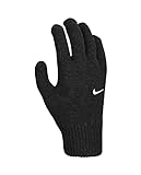 Nike Herren Swoosh Knit 2.0 Handschuhe, schwarz/weiß, L/XL