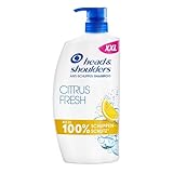 Head & Shoulders Citrus Fresh Anti-Schuppen-Shampoo für Fettiges Haar 800 ml Pumpspender, Bis zu...