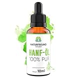 NATURFREUND® Premium Hanföl HOCHDOSIERT Hanfsamenöl Hanf Tropfen Omega 3-6-9 Öl Fettsäuren...