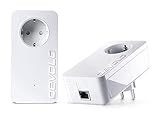 devolo dLAN 1200+ Starter Kit Powerline (1200 Mbit/s Internet über die Steckdose, 1x LAN Port, 1x...