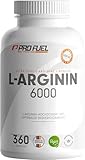 L-Arginin 360 Kapseln vegan - mit 6000 mg hochwertigem L-Arginin aus Fermentation (davon 6000 mg...