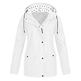 Cvanxluy Übergangsjacke Damen Elegant Regenparka Leicht Frühling Übergangsjacke Sommermantel Lang...