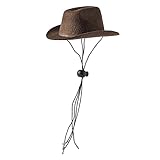 LOVIVER Lustiger Haustier-Cowboyhut, Kopfbedeckung aus Vliesstoff, atmungsaktiv, mit verstellbarem...