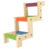 Toyvian Holz Papageienleiter Vogelkäfig-holzleiter Sittichleiter Kreative Papageienleiter...
