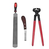 MUNEFE Huf Reparaturwerkzeugkit, Hoof Trimmer -Werkzeugkit, Pferde Huf Trim Set für Verschiedene...