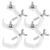 JOINPAYA 4 Stück Aluminium Bühnenlicht Klemmen Lichthaken für Traversen 35 52mm Stabile...