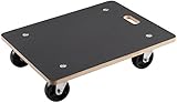 Metafranc Transportroller 590 x 490 mm - 400 kg Tragkraft - Siebdruckplatte - PA-Räder /...