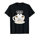 Lustiges bezauberndes Schnauzer Kaffeetasse T-Shirt T-Shirt