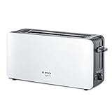 Bosch Langschlitz-Toaster ComfortLine TAT6A001, Auftaufunktion, automatische Brotzentrierung,...