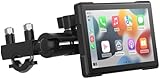 Lescars Motorrad Navigation: Motorrad Navi-Display, CarPlay- & Android Auto-kompatibel (Apple...