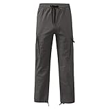 Mens Casual Taille Farbe Sport Hut Multi gewebte Fuß Seil Solide Hose Street Cargo Herren Cargohose...