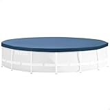 Intex 28031 Round Pool Cover - Poolabdeckplane - Ø 366 cm - Für Metal und Prism Frame Pool,...