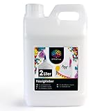 OfficeTree 2 Liter Bastelkleber Transparent Trocknend - Bastel Kleber - Lösungsmittelfreier...