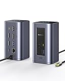 Baseus Docking Station USB-C, Nomos Air 12 in 1, Dockingstation 2 monitore, 2 * 4K HDMI, 10Gbps...