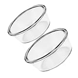 Healeved Glasschüssel zum Kochen 2 Stück Hitzebeständig Spülmaschinenfest Runde Schalen für...