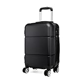 Kono Reisekoffer Handgepäck Koffer mit Rollen Hartschale Trolley 55x38x22cm 33 Liter Leichtgewicht...