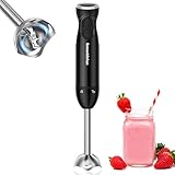 Bonsenkitchen Pürierstab, Stabmixer Elektrischer, 1000W Pürierstab Edelstahl, Stufenlos...