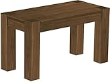 Sitzbank 80 cm Rio Kanto Nussbaum Pinie Massivholz Esszimmerbank Küchenbank Holzbank - Größe und...