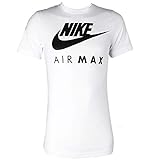 NEU Nike Herren Markenzeichen Designer Fitness Gym Rundhals Air Max T-shirt S-2XL - Herren, Weiß, L