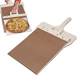 Toseky Sliding Pizza Peel Large Pizza Peel Sliding Pizza Oven Spatula with Hanging Holes Pala Pizza...