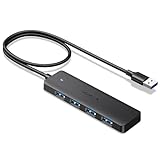 UGREEN 4-Port USB 3.0 Hub Verteiler 5Gbps USB Mehrfachstecker Splitter für MacBook, iMac, Surface,...