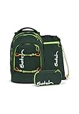 satch pack Schulrucksack Set 3 teilig ab 5. Klasse ergonomisch 30L Stauraum mit Schlamperbox...