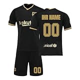 Generisch Fußball Trikot Kinder 24/25, Personalisiert Fussball Trikot Jungen mit Eigenem Namen...