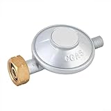 Niederdruckregler 30 mbar für Gasflaschen, G1/4 Linksgewinde, für BBQ und Outdoor-Grills (30 mbar)