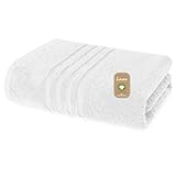Lavea Handtuch, Weiß, 50 x 100 cm Premium Frotteeserie Bali | GOTS Zertifiziert, 100% Bio Baumwolle