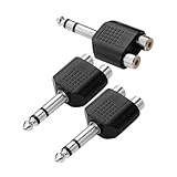 CLISPEED 3 Stück Teiliges Audioadapter Y Splitter für Subwoofer und Lautsprecher Langlebiger...