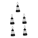 Ciieeo 5 Stück Solar Hängelaterne Garten Resin Tiermotiv Outdoor Solarlampe Dekorative...