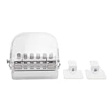 6 Hole Paper Punch Manual Paper Puncher Stabiles stabiles Design mit transparenter Abdeckung für A4...