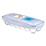 LocknLock PP Classic Eierbox für 12 Eier | 32,5 x 12,5 x 8 cm | 100 % luft- und wasserdichte Eier...
