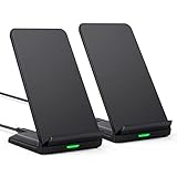 BHHB Wireless Charger Stand [2er-Pack], 15W Induktive Ladestation Kabelloser ladeger Kompatibel Mit...
