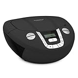TechniSat Viola CD-1 - tragbarer Stereo CD-Player, Boombox mit praktischem Tragegriff (Radio für...