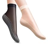 Lunyloer NylonstrüMpfe Damen,20 Paar Nylon Socken Damen, Transparente Nylon Feinsöckchen,...