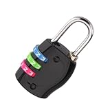 Ciieeo 3 stelliges Aluminium Gepäckschloss mit Zahlencode Sicheres Kofferschloss für Reisen Fest...
