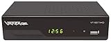 Vantage VT-92 T-HD Receiver (DVB T2, HEVC, Display, USB, HDMI, SCART, Mediaplayer) schwarz