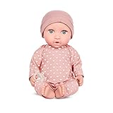 Babi Baby Puppe mit Kleidung in Pink und Schnuller – Weiche 36 cm Puppe mit hellem Hautton und...