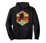 Retro Vintage Trikot Eishockeyspieler mit Puck Pullover Hoodie