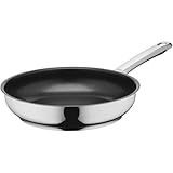 Silit Calabria Bratpfanne Induktion 24 cm, Edelstahl beschichtet, Edelstahlgriff, backofenfest, für...